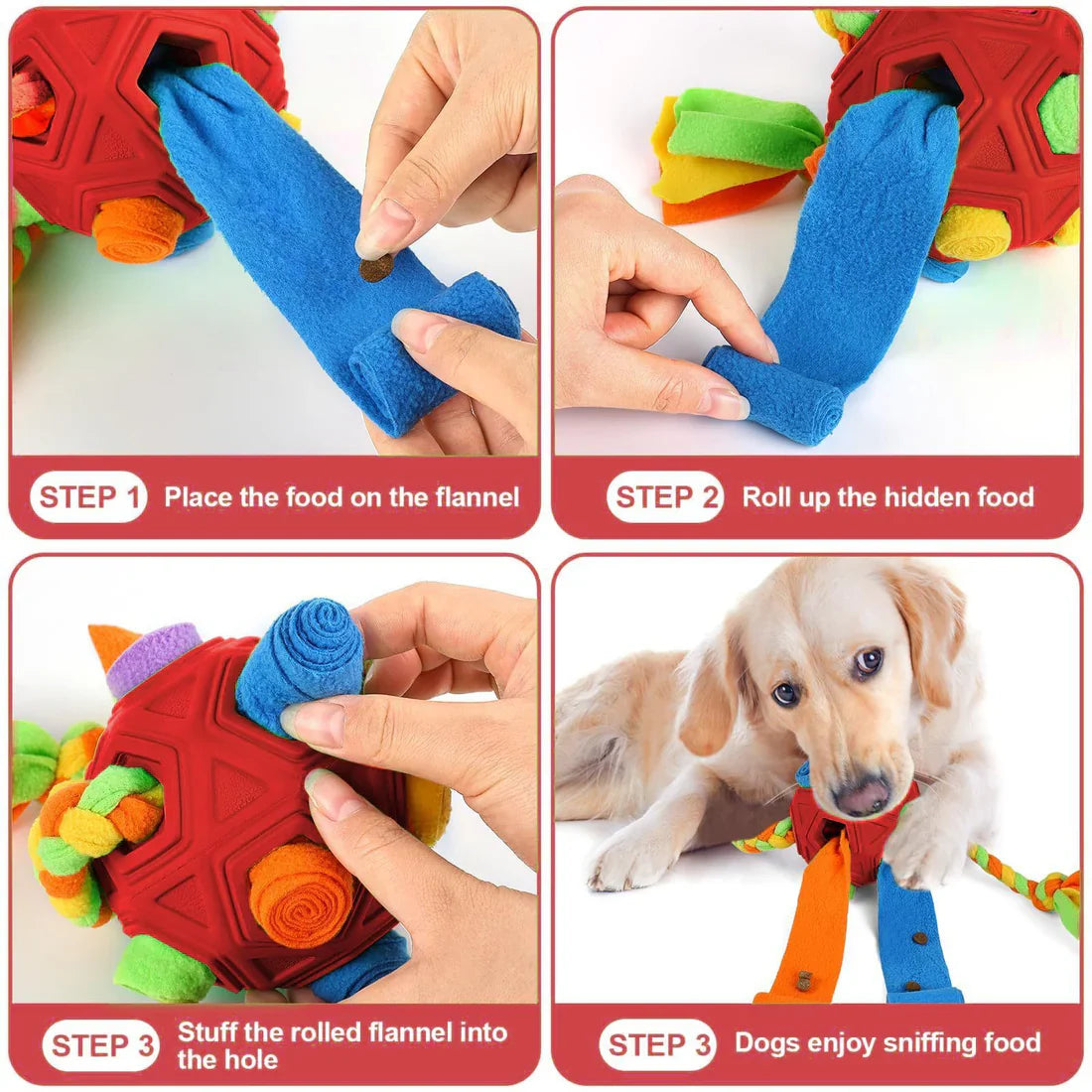 Pawellure Snuffle Toy - Interactive Dog Treat Puzzle for Mental Stimulation and Fun