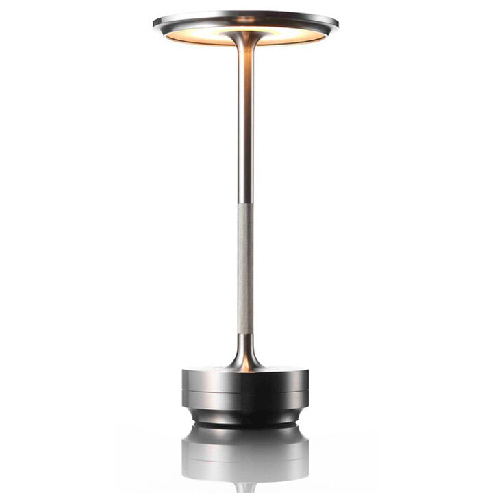 Cordless ambient table lamp metallic waterproof LED