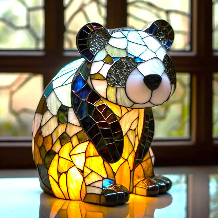 Royaleva WildCraft Animal Light Sculptures – Stained Glass LED Art Lamp