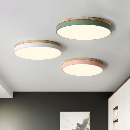 Royallure Organic Round Flush Mount Ceiling Light - Elegant LED Design