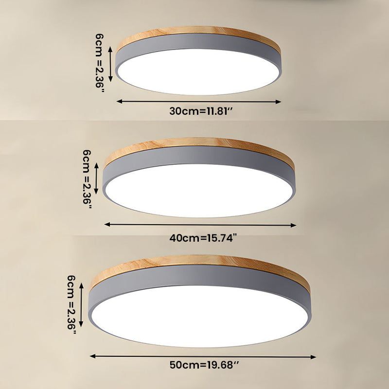 Royallure Organic Round Flush Mount Ceiling Light - Elegant LED Design