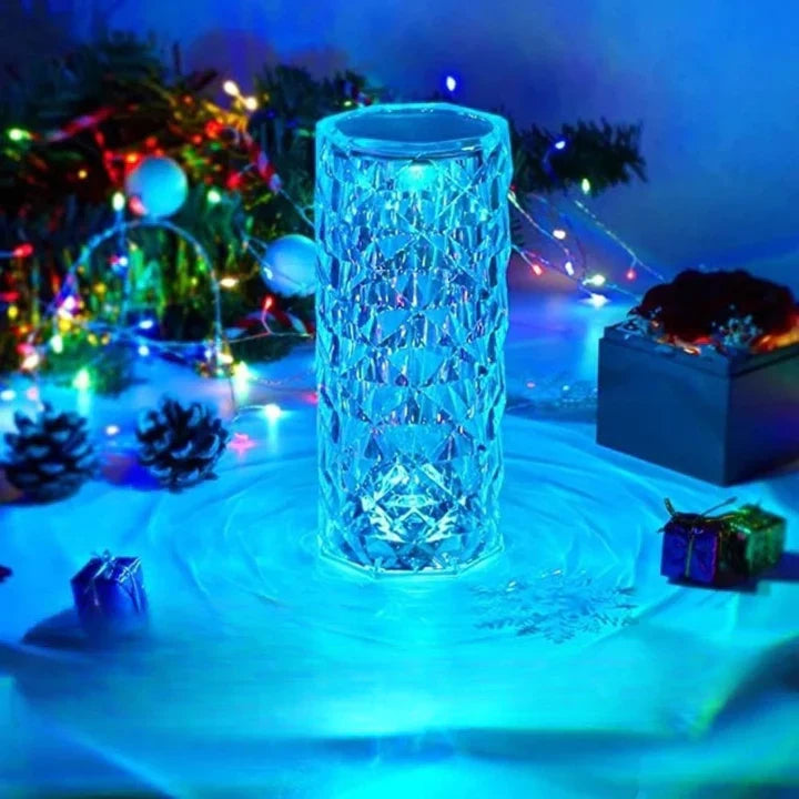 Royallure Sparkling Crystal Touch Lamp - Rechargeable 16 Color LED