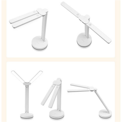 Adjustable Reading Lamp - Rechargeable Dimmable With Phone Stand