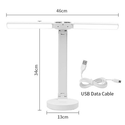 Adjustable Reading Lamp - Rechargeable Dimmable With Phone Stand