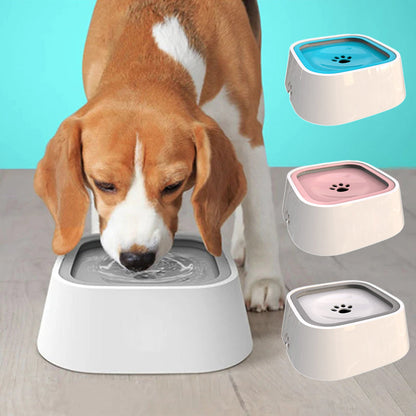 Pawellure No-Mess Slow-Drink Pet Water Bowl with Anti-Spill Design - Keeps Pets Dry & Floors Clean