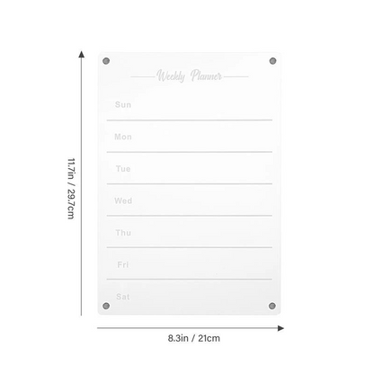 Rayvia Weekly Planner with Vibrant Markers for Fridge