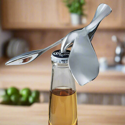 Elegant Bird-Shaped Bottle Opener – WingPopper Polished Metal Opener for Kitchen, Bar, or Home Decor. Stylish, Durable, and Perfect for Gifting.