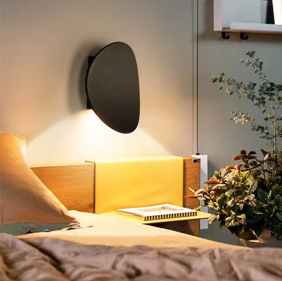 RoyaleGlow Modern LED Wall Lamp Fixture - Sleek Lighting for Bedrooms & Living Rooms - black / Warm White (2700-3500K)