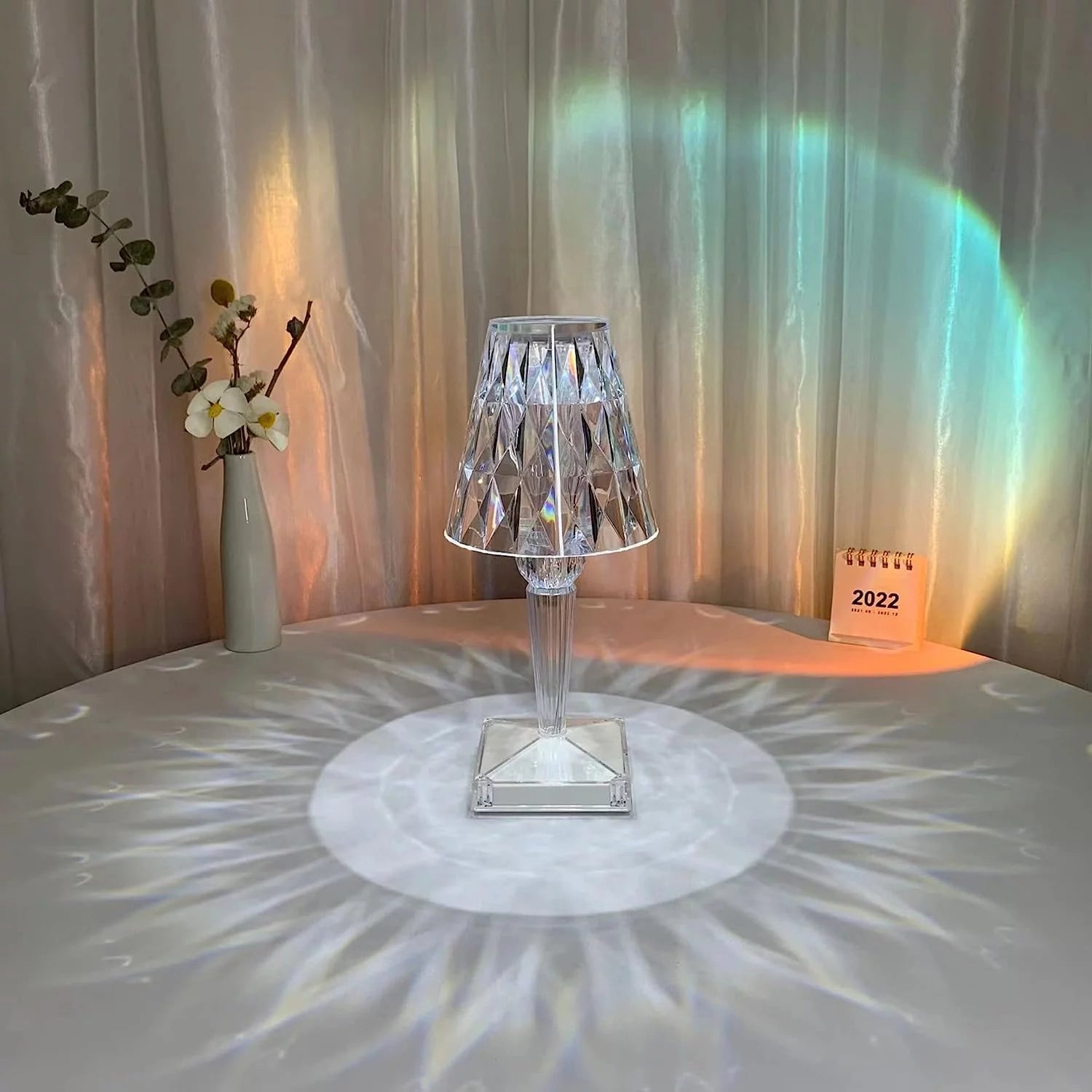 Crystal Diamond Table Lamp with 16 Colors - Default Title