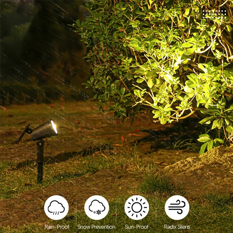 Rayvia Solar Powered Garden Spotlight - Waterproof LED