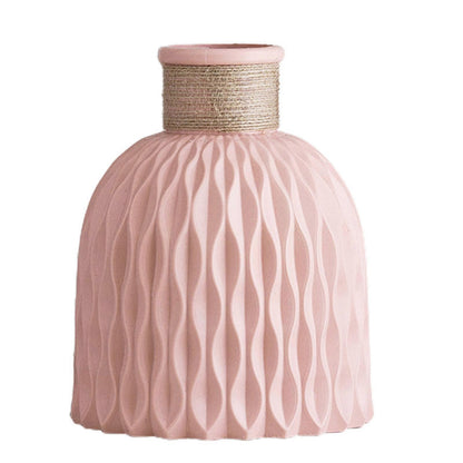 Royelux Water Ripple Plastic Vase - Modern Nordic Elegance