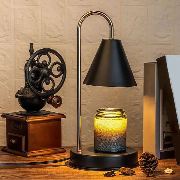 Elegant Candle Heater Lamp - Black