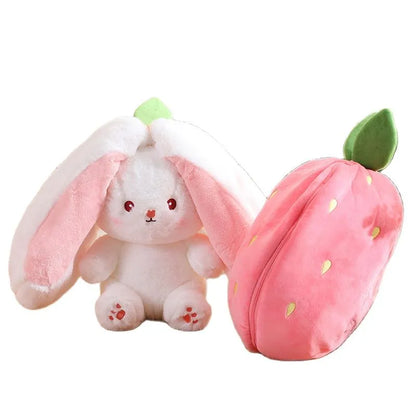 RoyaleGlow Transforming BunnyBerry Plush Toy - Multi-Functional Cuddle Buddy for Kids