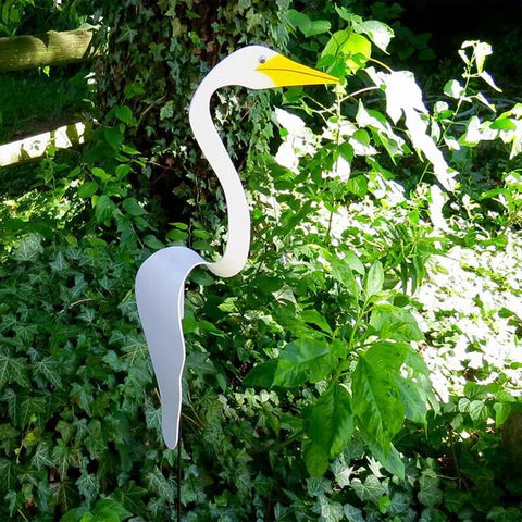 Swirl Bird Wind Spinner – Rotating Flamingo Garden Decoration