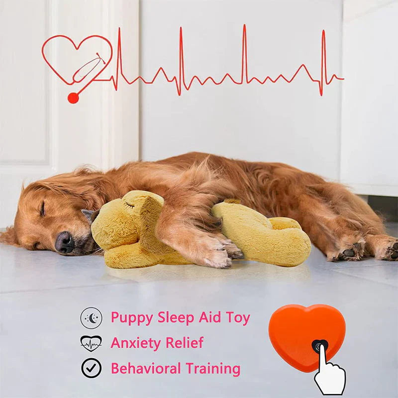 Heartbeat Puppy Toy – Plush Comfort for Dog Anxiety & Better Sleep