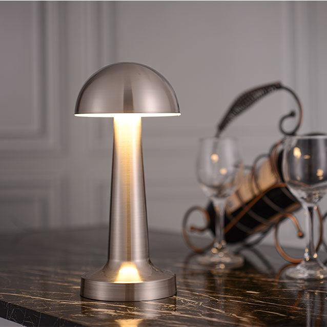 Bar Style Retro Table Lamp - Touch Sensor Rechargeable LED Lamp for Bedroom - Gold