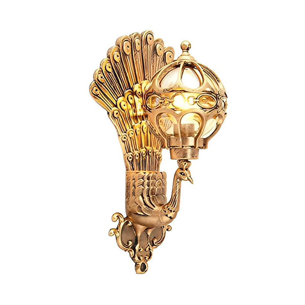 Luxora - European Style Retro Peacocks Waterproof Outdoor Wall Light