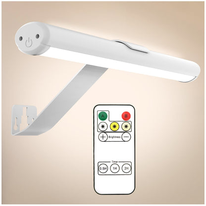 Wireless LED Picture Light - Rechargeable with Remote Control and Adjustable Brightness