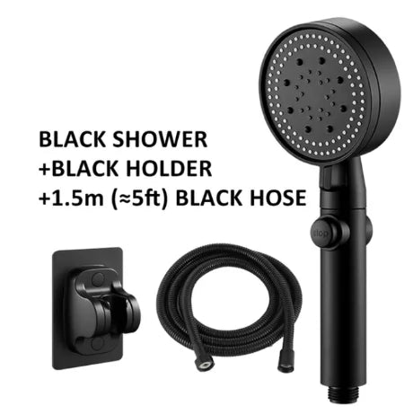 Royallure High-Pressure Spa Showerhead with Versatile Spray Modes and Water-Saving Features