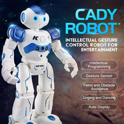 Royallure Smart Interactive Robot Toy for Kids – Gesture Control, Obstacle Avoidance & LED Eye Lights