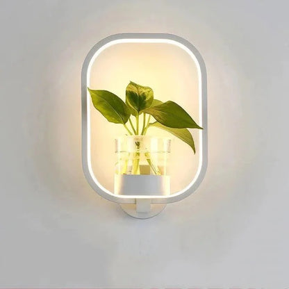 Lumora Plant Wall Lamp – Elegant Indoor Lighting with Built-In Plant Holder