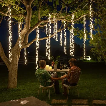 RoyaleGlow LED Fairy String Lights - Warm White Connectable Outdoor Garland - 4M x 1.5M