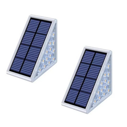 Rayvia Solar Powered Outdoor Step Lights 2-Pack