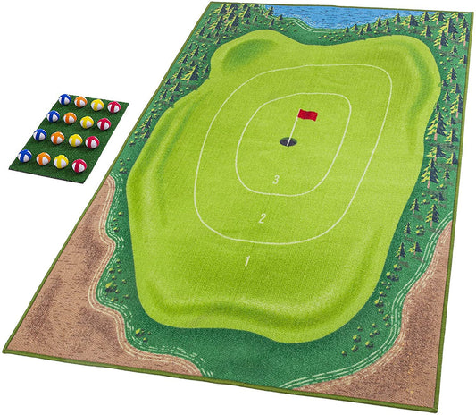 Royallure Ultimate Golf Battle Royale Game - Indoor & Outdoor Fun with Sticky Balls & Chipping Mat for Family Parties