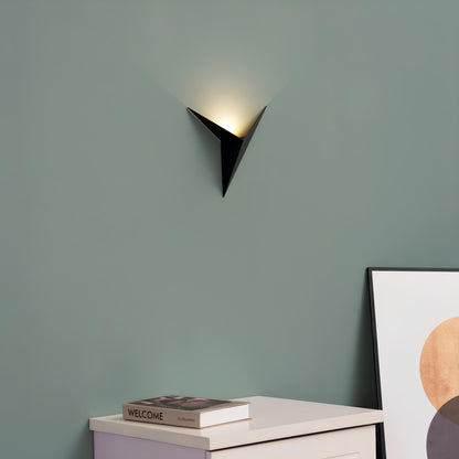 Royaleva Trigon Wall Light - Modern LED Triangular Wall Lamp, Black/White/Gold, Warm/Cool White