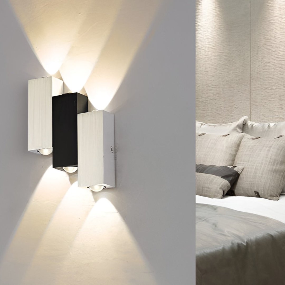 RoyaleGlow Modern Dual-Sided LED Wall Light - Stylish Up & Down Lighting Fixture - Warm White