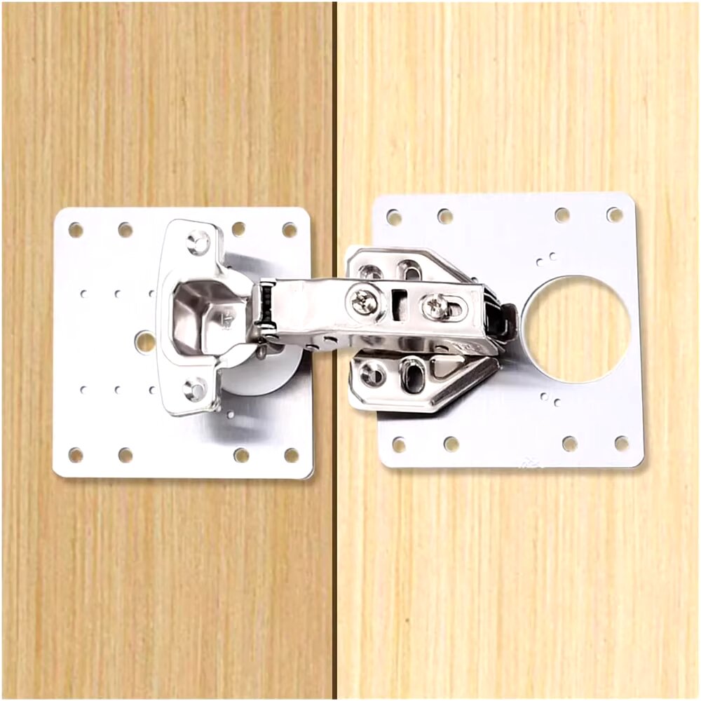 Royallure Premium Stainless Steel Hinge Repair Kit - Quick & Easy Home Fix for Cabinet Doors