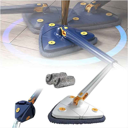 Royallure 360° Triangular Adjustable Mop with Extending Pole for Superior Dust Cleaning