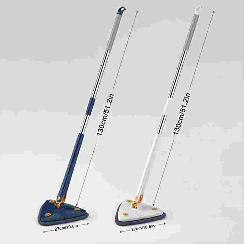 Royallure 360° Triangular Adjustable Mop with Extending Pole for Superior Dust Cleaning