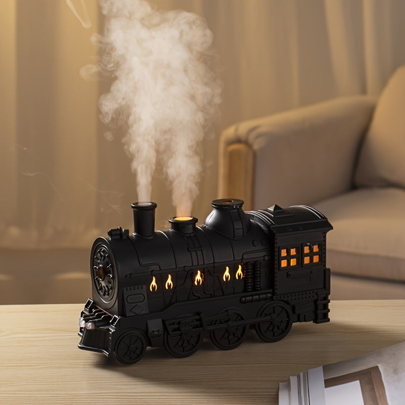 Train Essential Oil Diffuser - 300ml Cool Mist Humidifier with LED Lights, 2 Spray Modes, Auto Shut Off - Default Title