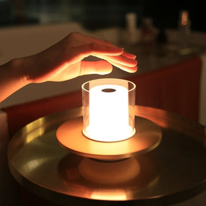 Elegant LED candle lamp with a realistic flickering candlelight effect for a warm and cozy atmosphere.