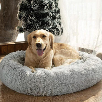 Pawelux Anti-Anxiety Deep Sleep Dog Bed – Cozy Faux Fur Sanctuary for All Breeds