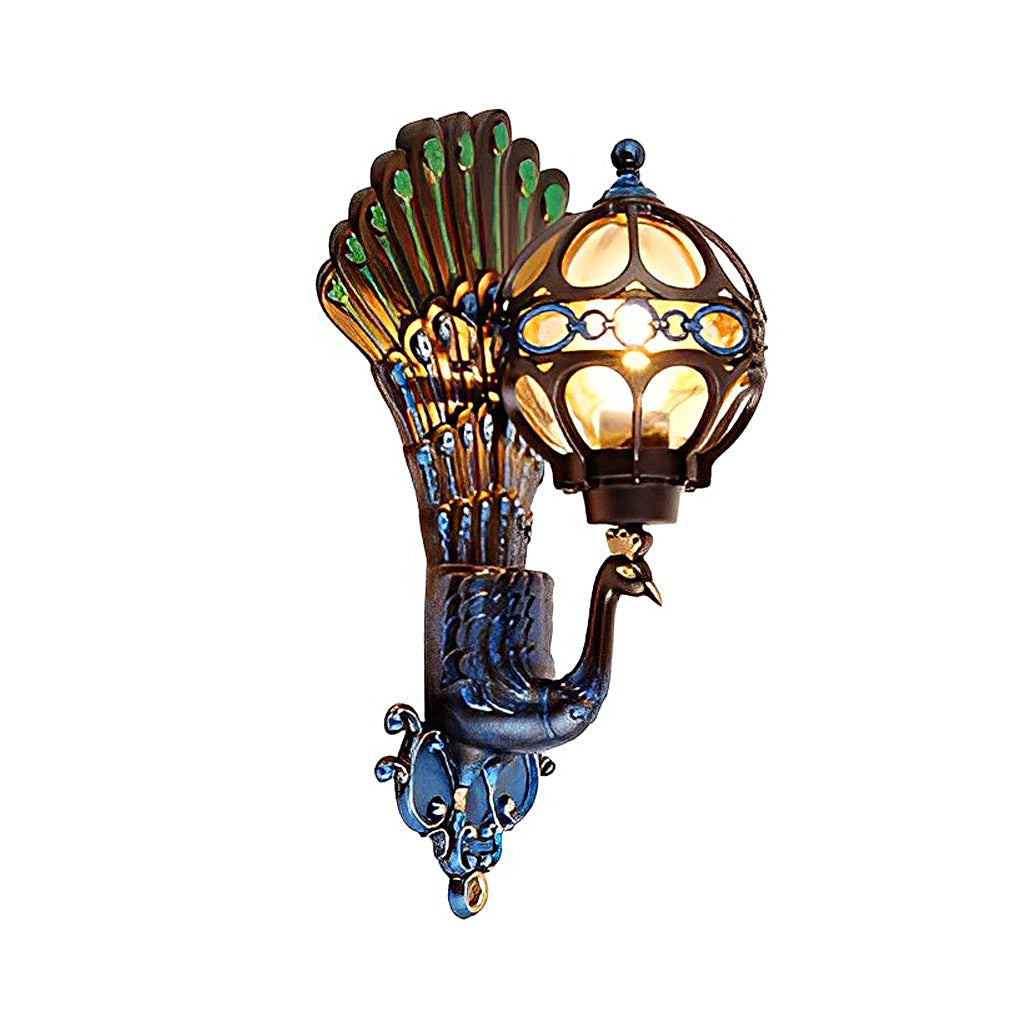 Luxora - European Style Retro Peacocks Waterproof Outdoor Wall Light