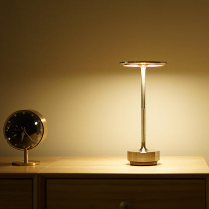 Luxlive Cordless Ambient Table Lamp  - Metallic, Waterproof, Adjustable Brightness