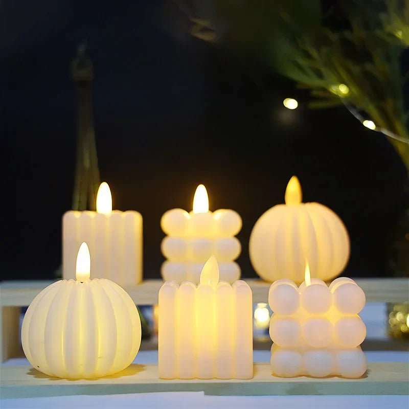 Royaleva Flameless LED Candles - Safe, Flickering Battery-Powered Holiday Decor - Ball