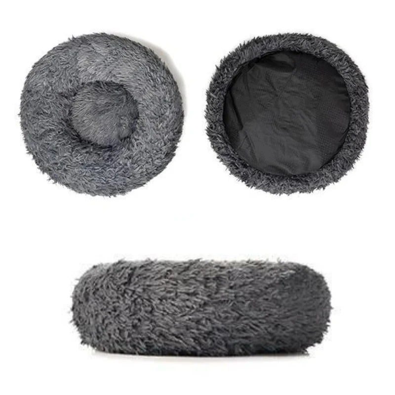 Pawelux Anti-Anxiety Deep Sleep Dog Bed – Cozy Faux Fur Sanctuary for All Breeds