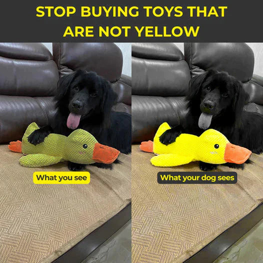 Furora Quack-Quack Calming Duck Dog Toy - Durable, Interactive Plush for All Breeds