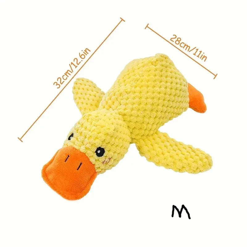 Furora Quack-Quack Calming Duck Dog Toy - Durable, Interactive Plush for All Breeds