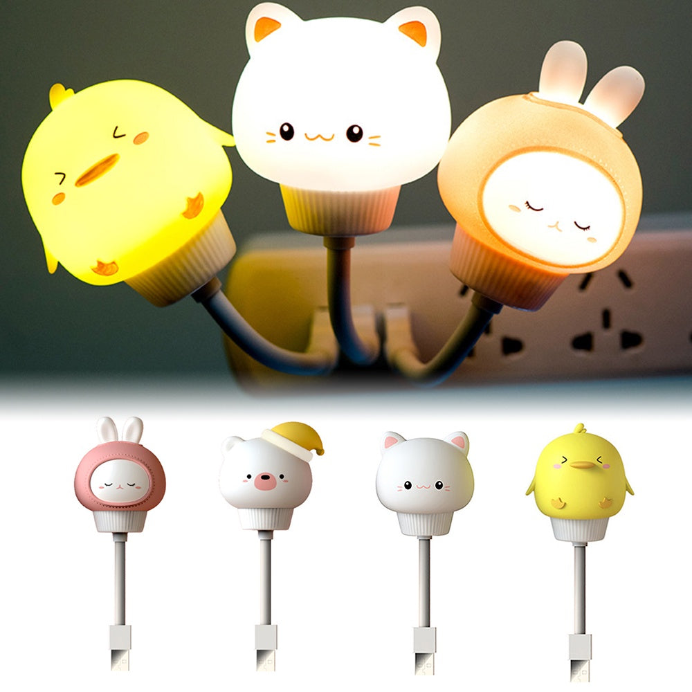 Royaleva USB-Powered Cute Animal Night Light with Adjustable Brightness – Cozy LED for Bedroom