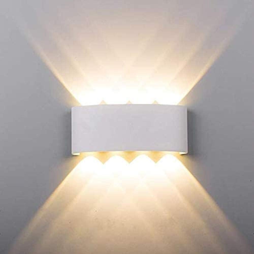 Royelux LED Pentagram Wall Lamp - Stylish Waterproof Light for Indoor & Outdoor Use - White 8W / Cold white / Aluminum waterproof