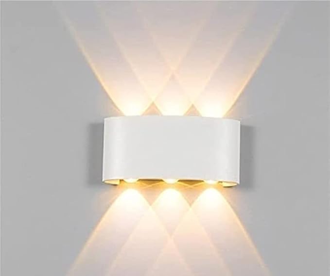 Royelux LED Pentagram Wall Lamp - Stylish Waterproof Light for Indoor & Outdoor Use - White 6W / Cold white / Aluminum waterproof