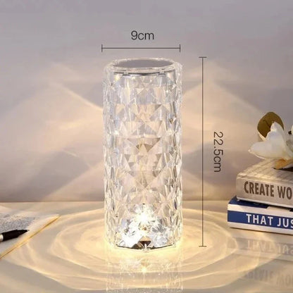 Royallure Sparkling Crystal Touch Lamp - Rechargeable 16 Color LED