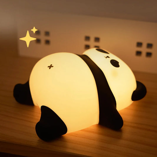 Royallure Panda LED Night Light – Adorable Silicone Lamp for Kids - hippopotamus