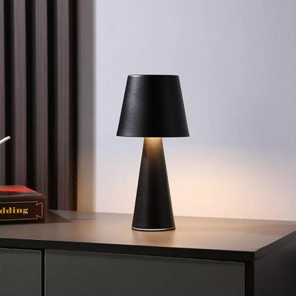 Royelux Dimmable Wireless Table Lamp - Rechargeable LED with Sleek Metallic Finish