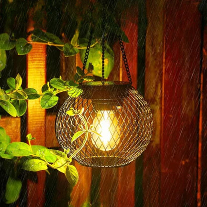 Royelux Solar Hanging Lantern Light - Waterproof Metal Decorative Outdoor Lamp