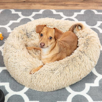 Pawelux Anti-Anxiety Deep Sleep Dog Bed – Cozy Faux Fur Sanctuary for All Breeds